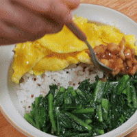 三色鸡肉盖饭【宝宝辅食】的做法图解14