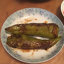 虎皮椒灌肉