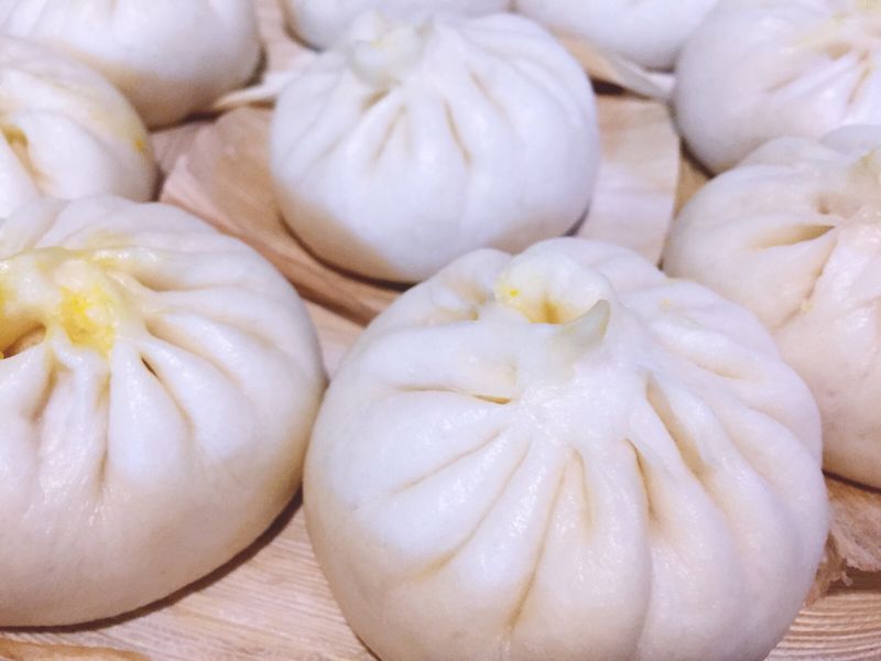 Steamed bun with vegetable stuffing