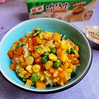 快手早餐：杂蔬炒饭的做法图解7