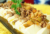 榨菜肉末蒸豆腐——乌江榨菜的做法