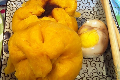 南瓜豆沙包