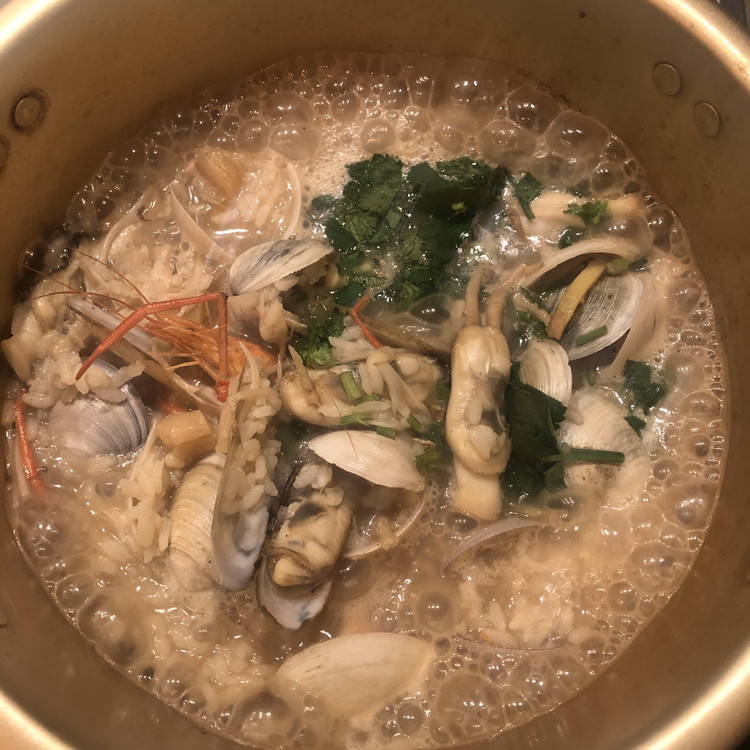海鲜泡饭～的做法