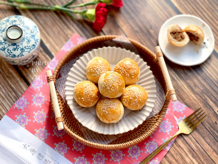 缤纷下午茶*棋子烧饼*家乡美味的做法