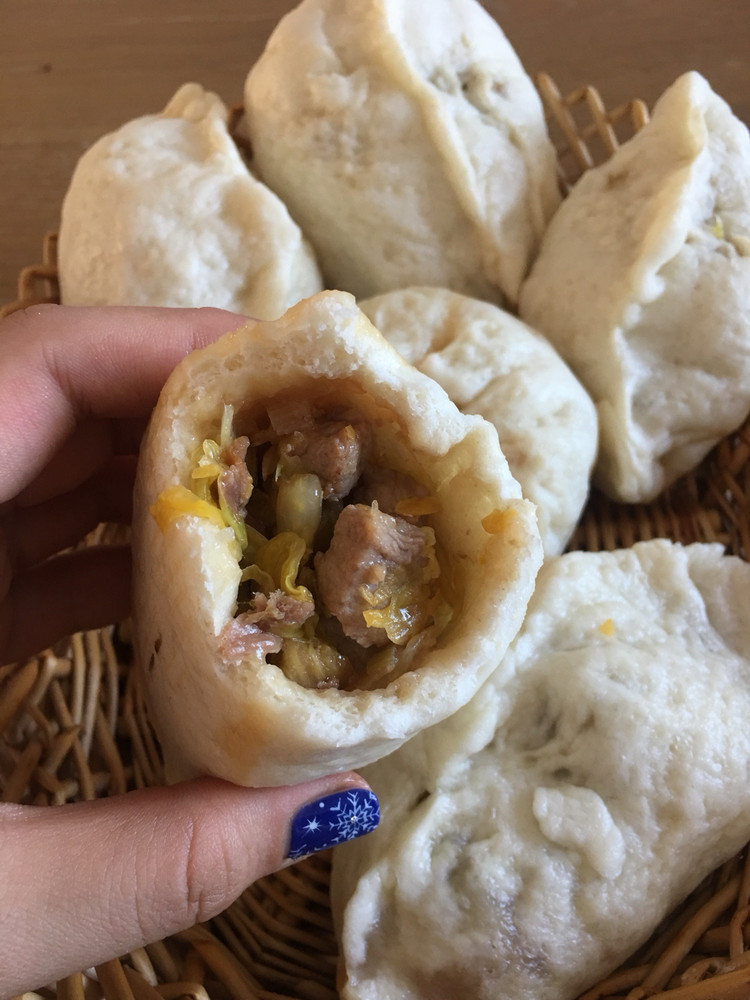 大白菜肉包子的做法