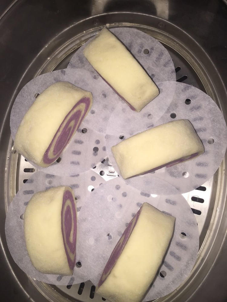 紫薯卷子的做法