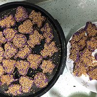 健康可爱的紫薯糯米饼的做法图解5
