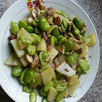 香炒蚕豆米的做法图解5