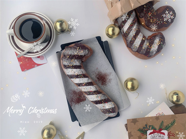 巧克力圣诞拐杖奶酪软欧