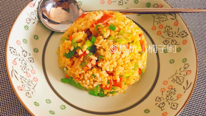 懒人版黑胡椒培根炒饭