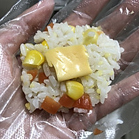 五彩芝心饭团的做法图解5
