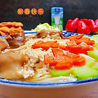 #钟于经典传统味#卤猪蹄面的做法图解14