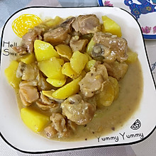 土豆焖鸡腿肉（下饭菜）