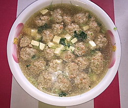 猪肉丸子豆腐汤的做法