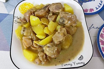 土豆焖鸡腿肉（下饭菜）