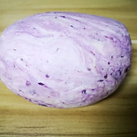 紫薯贝壳馒头的做法图解2