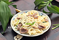 #“果”然有道#莲藕炒肉的做法