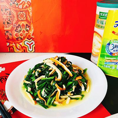 轻食春韭豆干