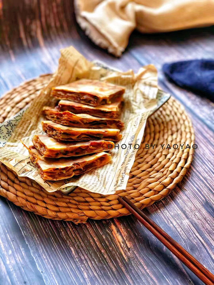 家常面食【千层肉饼】怎么吃都不腻！的做法