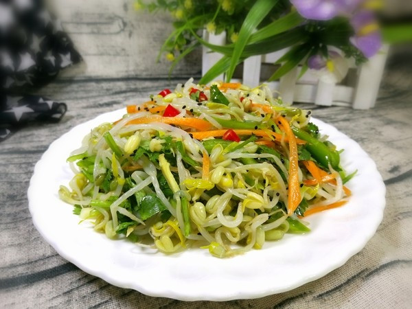 凉拌豆芽的做法