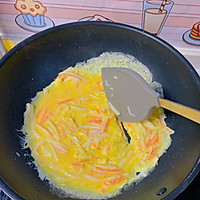 #奈特兰芝士粉挑战赛#低脂高蛋白 减肥餐 蟹柳滑蛋/蟹柳炒蛋的做法图解6