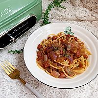 黑椒牛肉肠意面#硬核菜谱制作人#的做法图解8