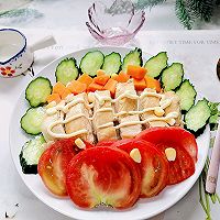 #夏日开胃餐#鸡胸肉蔬菜沙拉的做法图解10