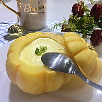 小南瓜蒸蛋奶的做法图解9