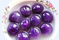 紫薯水晶汤圆的做法