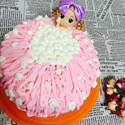 芭比泡泡浴生日蛋糕