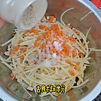 土豆丝鸡蛋煎饼的做法图解6