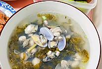 潮汕生蚝花甲酸菜开胃汤的做法