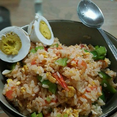 海米炒饭，懒人必备营养好味道～