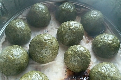 红糖馅青团