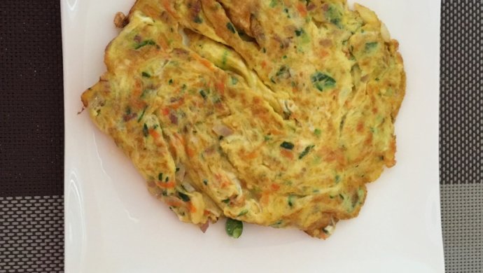 奶酪蔬菜鸡蛋饼