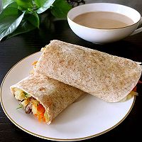燕麦饼卷菜的做法图解6