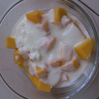 阳光一夏：酸奶芒果甜点