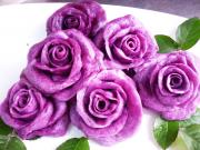 面塑类之紫薯玫瑰  超级生动形象