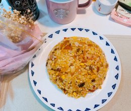 #黑熊农场 出稻吧尝鲜官#辣味培根炒饭的做法