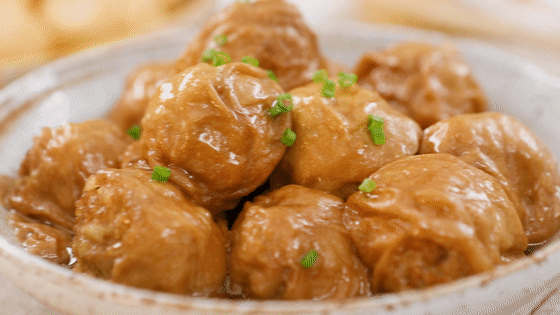 这道菜极其的下饭，你会爱上的——面筋包塞肉的做法