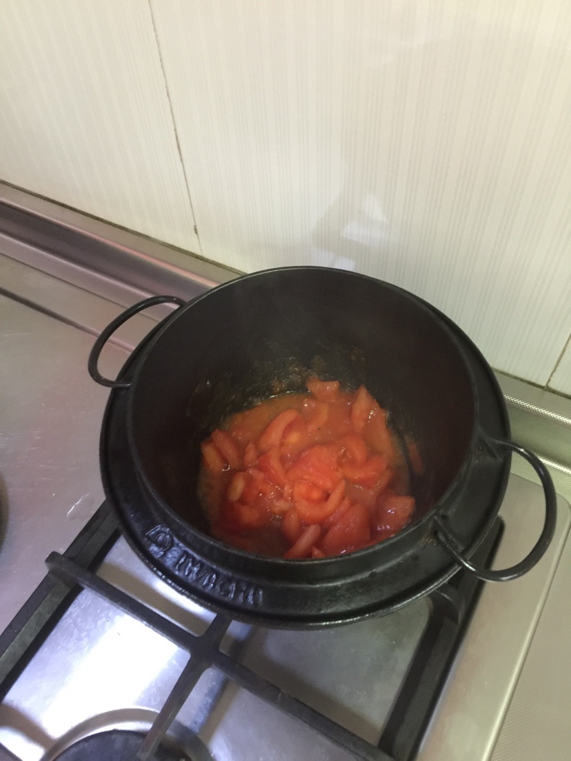 番茄汤饭【一个人的料理】的做法图解3