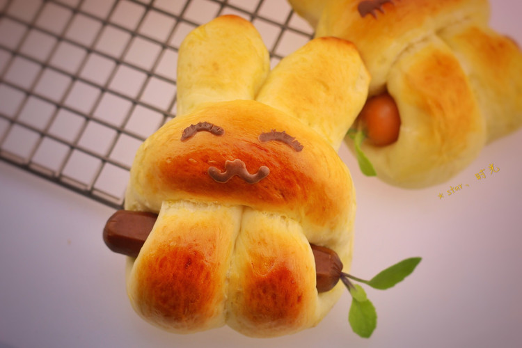萌兔肠小面包的做法
