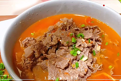 番茄烫牛肉