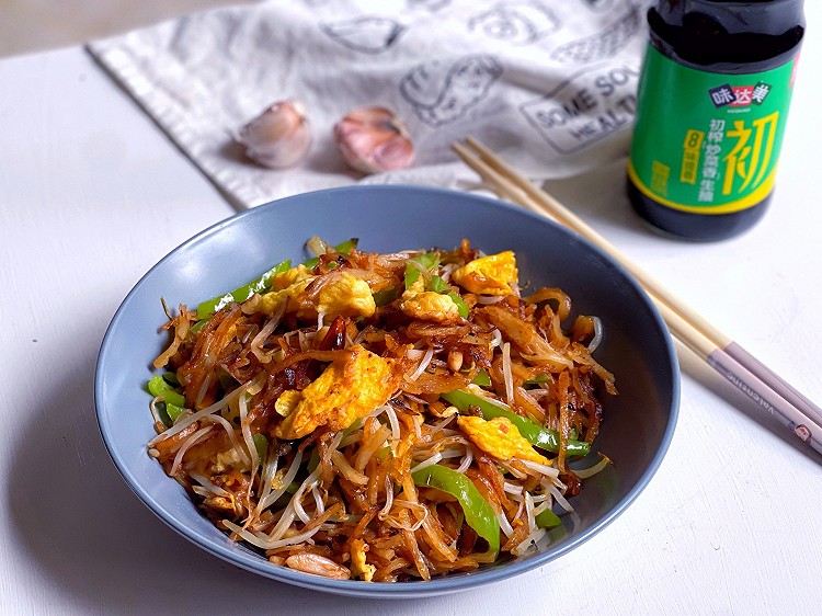 家常素炒饼的做法