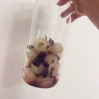玫瑰荔枝酿的做法图解3