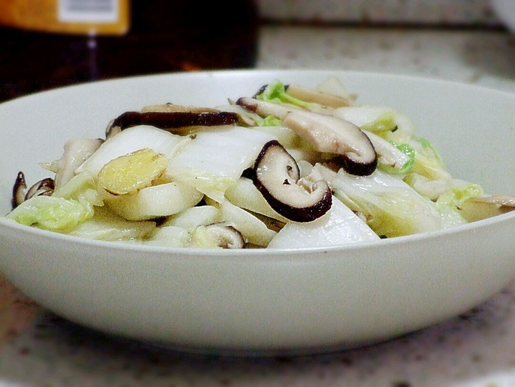 香菇清炒大白菜的做法