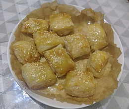 虾滑手抓饼卷的做法