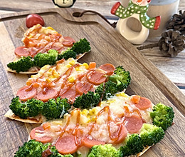 #节日美味就这么简单#圣诞树卷饼披萨的做法