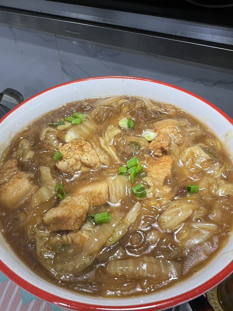 猪肉白菜炖粉条的做法