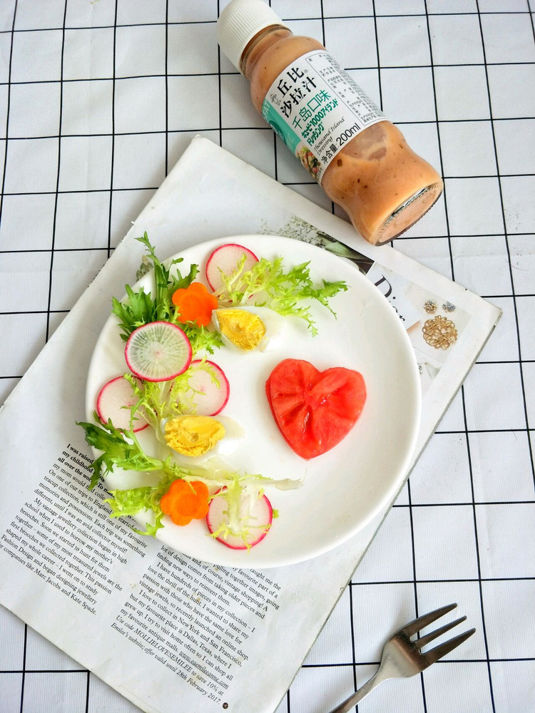 减脂蔬菜沙拉的做法